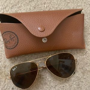 brown ray ban aviators